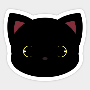 Cute Black Cat Sticker